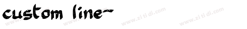 custom line字体转换